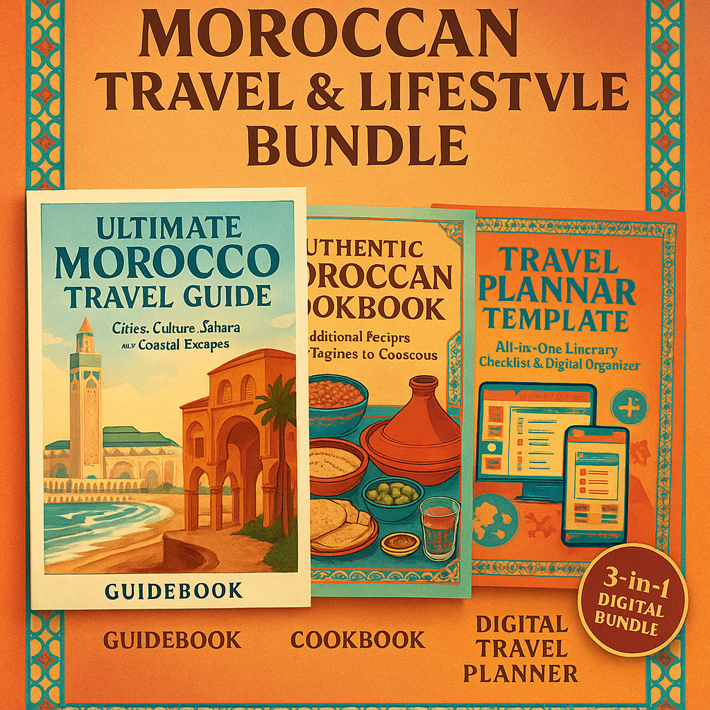 Moroccan Travel & Lifestyle Bundle – Guidebook, Cookbook & Digital Planner